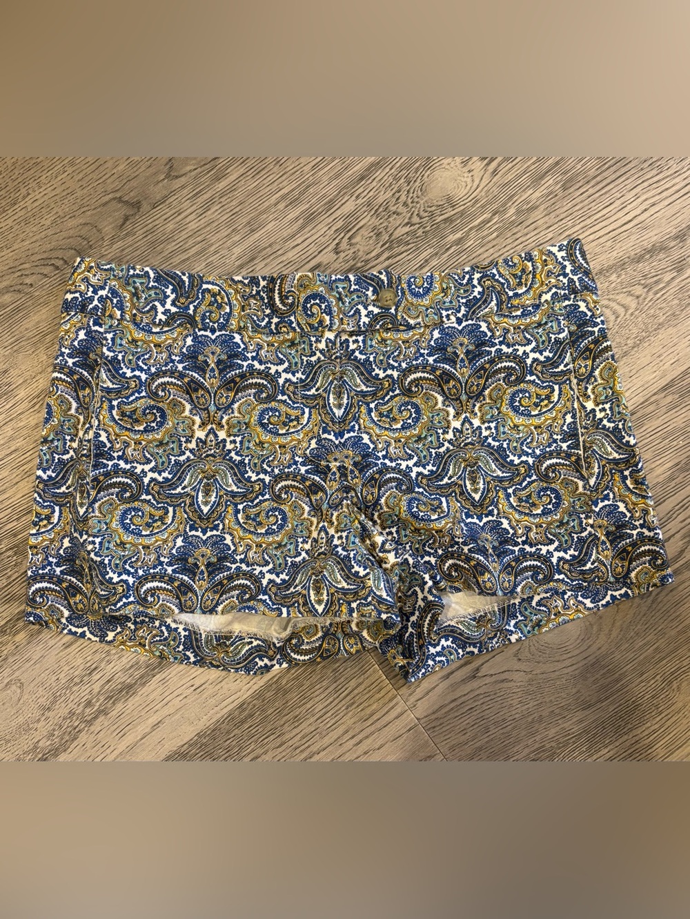 J.Crew Paisley Chino Shorts Coastal Preppy Size 6